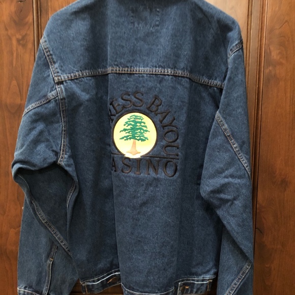 Jean Jacket. Branded 'Cypress Bayou Casino' - Picture 2 of 2